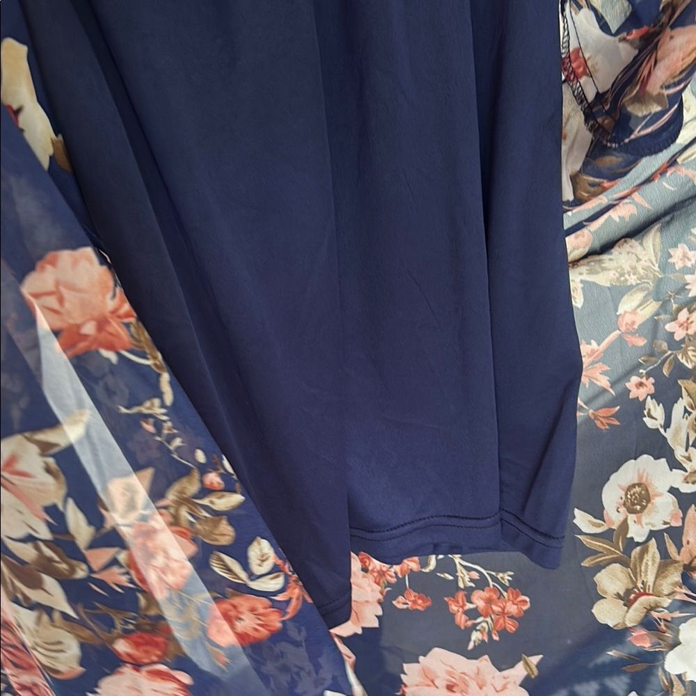Lulu's Pink and Orange Maxi Sundress for Weddings Small  B - Picture 4 of 6